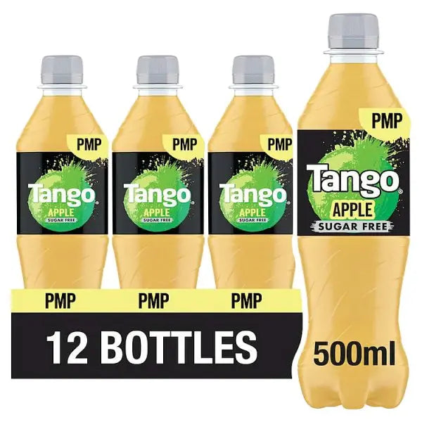 Tango Apple Sugar Free Bottles PMP 12 x 500ml (Case of 12)  Honesty Sales U.K