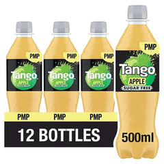 Tango Apple Sugar Free Bottles PMP 12 x 500ml (Case of 12)  Honesty Sales U.K