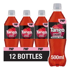 Tango Cherry Sugar Free Bottle 500ml (Case of 12)  Honesty Sales U.K