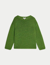 Textured Crew Neck Jumper Honesty Sales