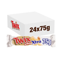 Twix Xtra White Chocolate Biscuit Twin Bars 75g (Case of 24) Twix