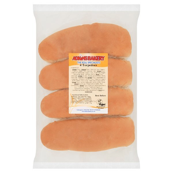 Adkins Bakery 4 Torpedoes (1 x 4s) - Honesty Sales