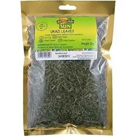 African Sun Ukazi Leaves 25g - Honesty Sales