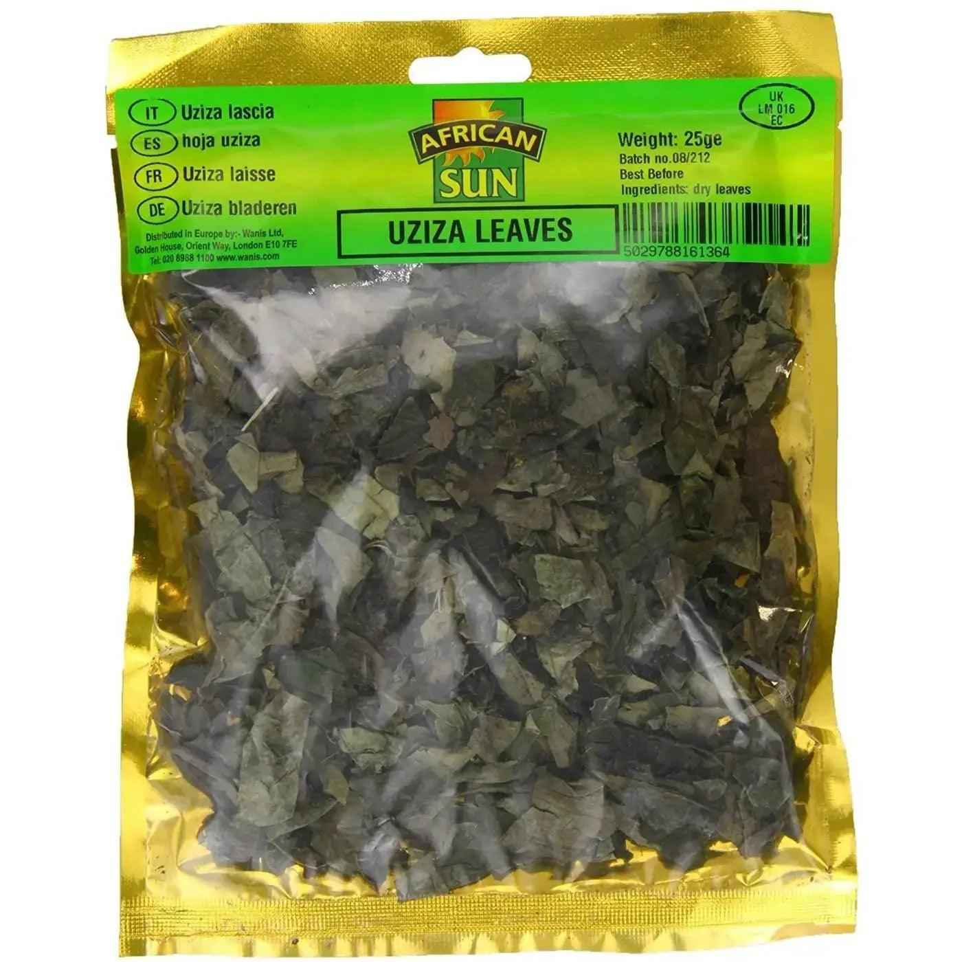African Sun Uziza Leaves 25g - Honesty Sales