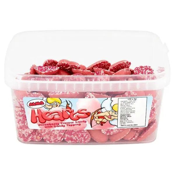 Alma Pink Hearts 120 Pieces - Honesty Sales
