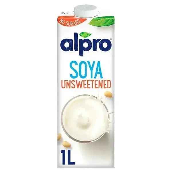 Alpro Soya Unsweetend Long Life Drink 1L (Case of 8) - Honesty Sales