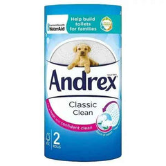 Andrex Classic Clean 2 Rolls (Case of 12) - Honesty Sales
