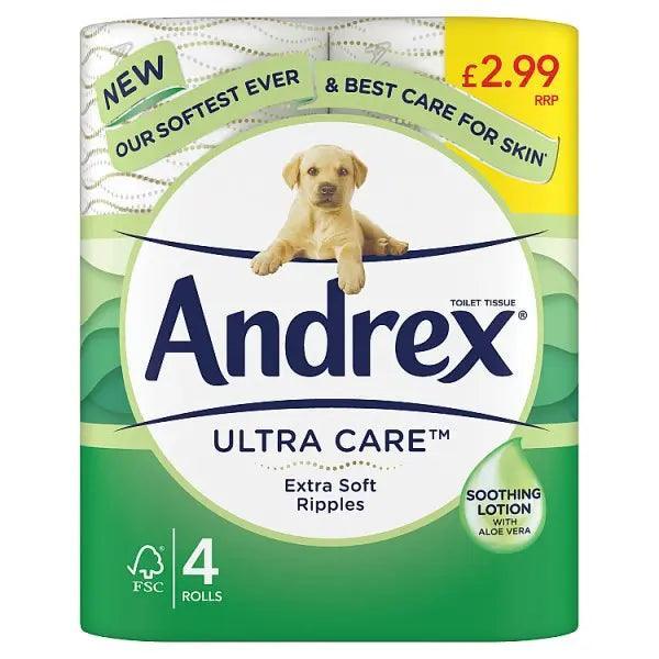 Andrex® Ultra Care Toilet Roll 4R 160sc (Case of 5) - Honesty Sales