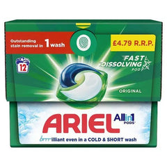 Ariel All-in-1 PODS®, Washing Capsules 12 (Case of 4) - Honesty Sales