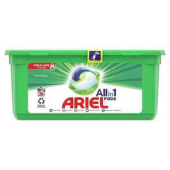 Ariel All-in-1 Pods Washing Liquid Capsules Original, 26 Washes (Case of 3) - Honesty Sales