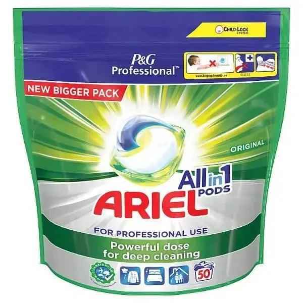 Ariel All In 1 Professional Pods Washing Liquid Capsules Regular 100 Washes - Honesty Sales