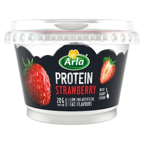 Arla Protein on the go Strawberry yogurt 200g (Case of 6) - Honesty Sales