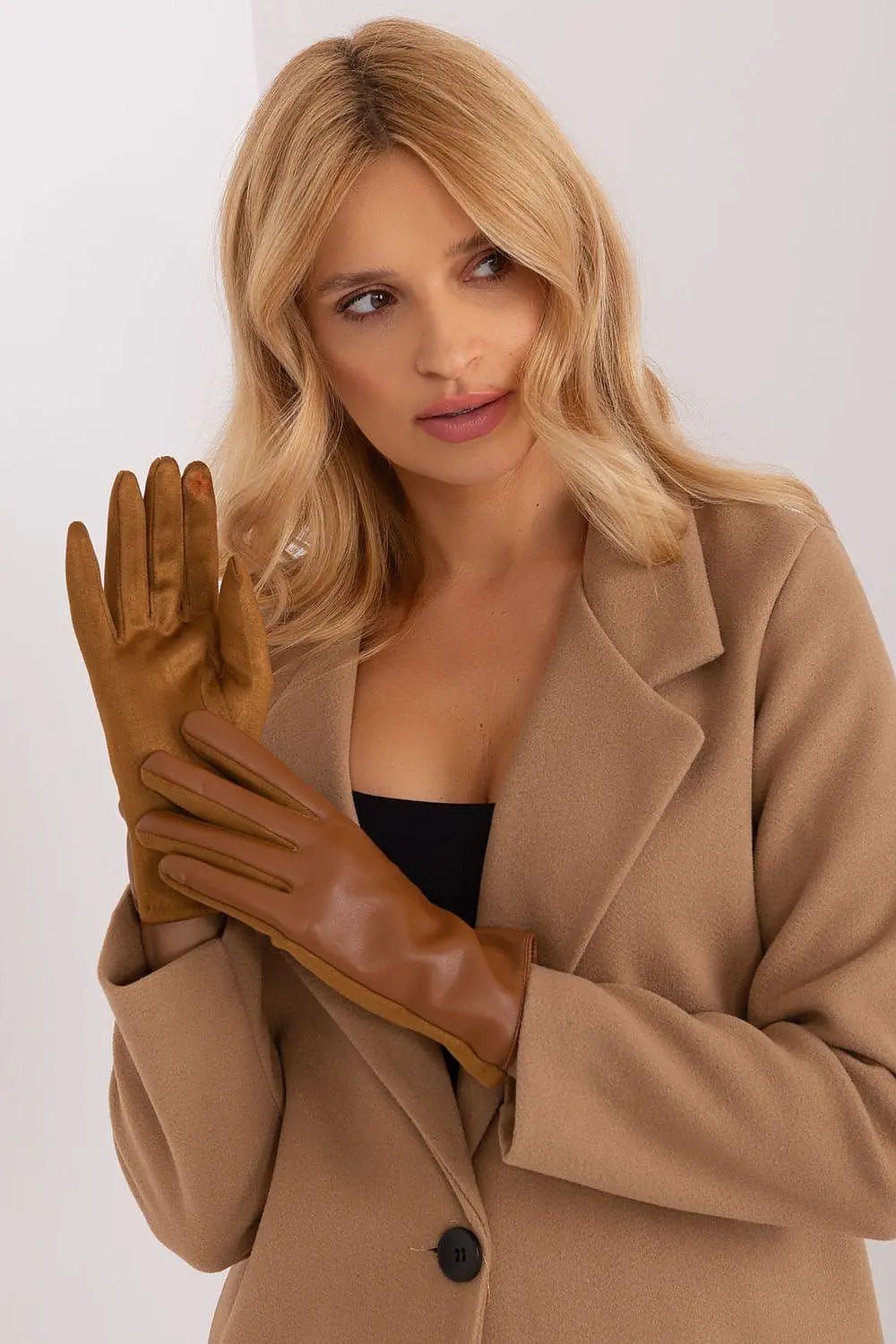 AT Fashionable Women’s Gloves with Phone-Friendly Embroidery - Honesty Sales