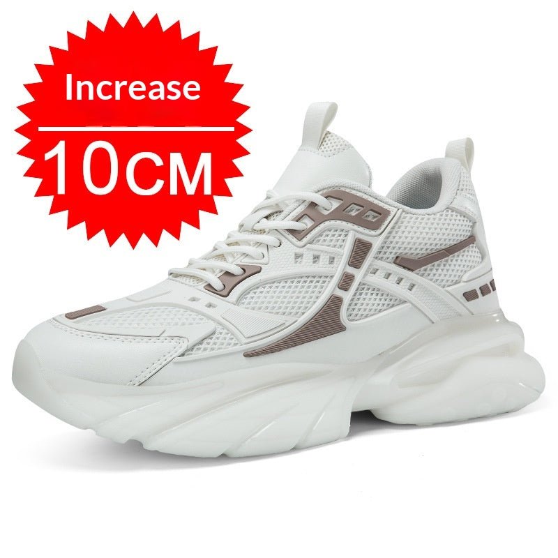 Autumn Winter Mesh Breathable Invisible Height - Boosting Casual Sneakers - Honesty Sales