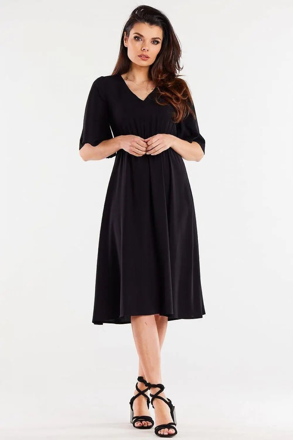 awama daydress made of viscose, slightly flared at the bottom - Honesty Sales
