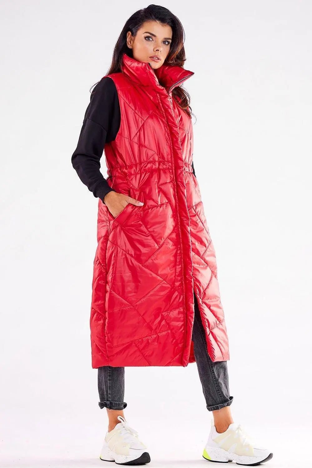 Awama streamlined, oversized cut gilet - Honesty Sales