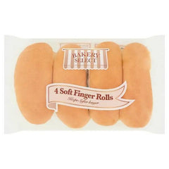 Bakery Select 4 Soft Finger Rolls - Honesty Sales