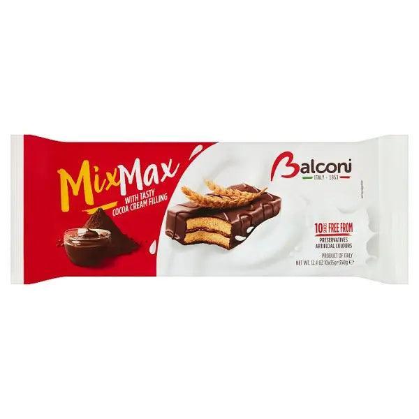 Balconi Mix Max with Tasty Cocoa Cream Filling 10 x 35g (350g) - Honesty Sales