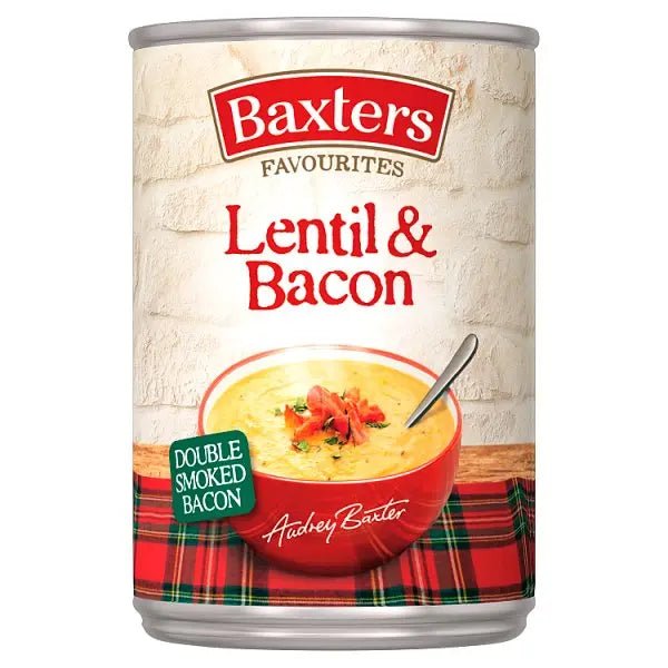Baxters Favourites Lentil & Bacon 400g (Case of 12) - Honesty Sales