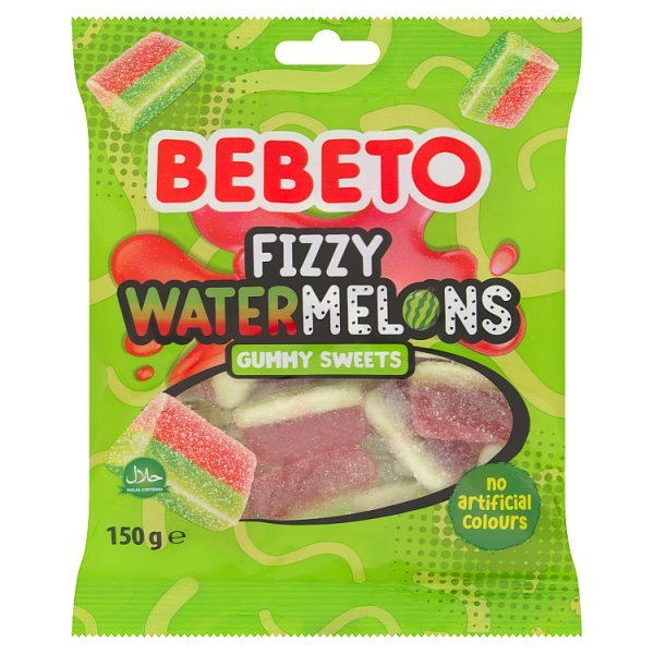 Bebeto Fizzy Watermelons 150g (10 x 150g) - Honesty Sales