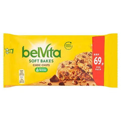 Belvita Breakfast Biscuits Soft Bakes Choc Chips 69p PMP 50g (Case of 20) - Honesty Sales
