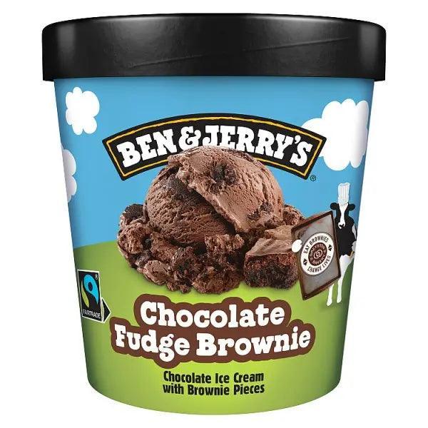 Ben & Jerry’s Chocolate Fudge Brownie Ice Cream Tub 465ml - Honesty Sales