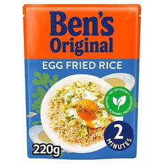 Bens Original Egg Fried Microwave Rice 220g (Case of 6) - Honesty Sales