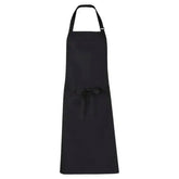 Bib Apron Black Detail Non Tangle Ties Size Adjuster - Honesty Sales