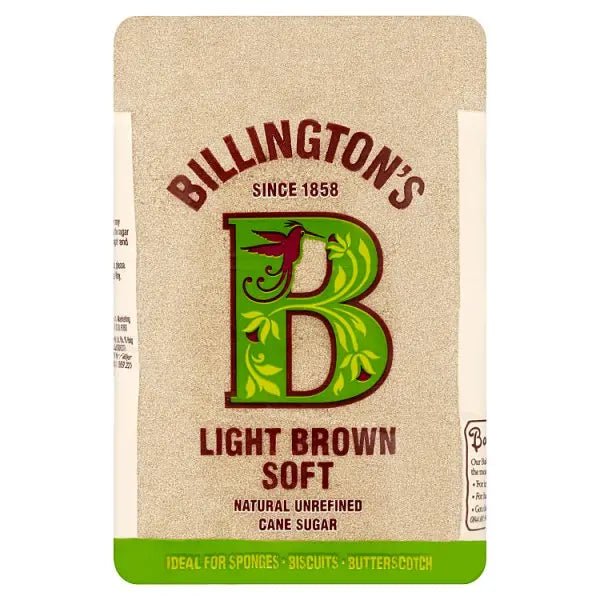 Billington's Light Brown Soft Natural Unrefined Cane Sugar 1kg (Case of 10) - Honesty Sales