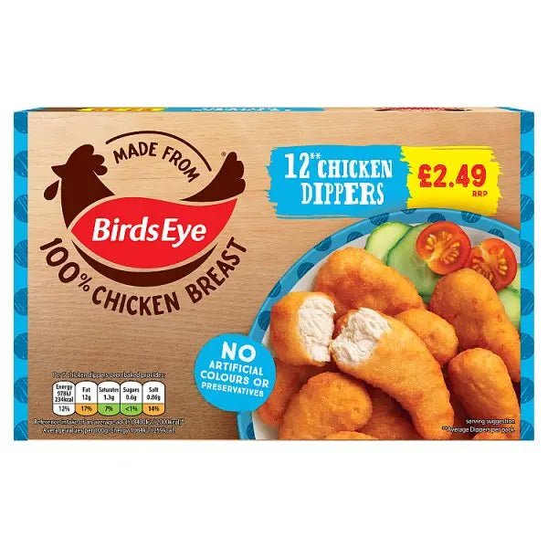 Birds Eye 12 Chicken Dippers 220g - Honesty Sales