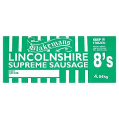 Blakemans Lincolnshire Supreme Sausage 8's 4.54kg - Honesty Sales