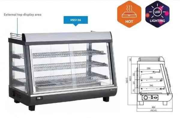 Blizzard Countertop Heated Merchandiser HSS136 - Honesty Sales