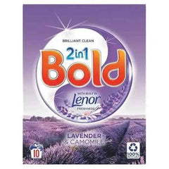 Bold 2 in 1 Washing Powder Lavender & Camomile 650g 10 Washes (Case of 6) - Honesty Sales