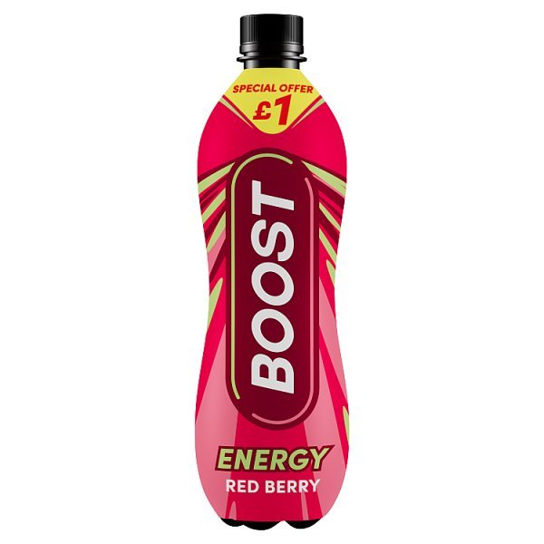 Boost Energy Red Berry 500ml (12 x 500ml) - Honesty Sales