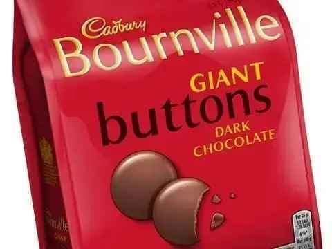 Bourneville Drk Button PM100 (Case of 10) - Honesty Sales