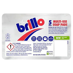 Brillo 5 Multi-Use Soap Pads (Case of 24) - Honesty Sales