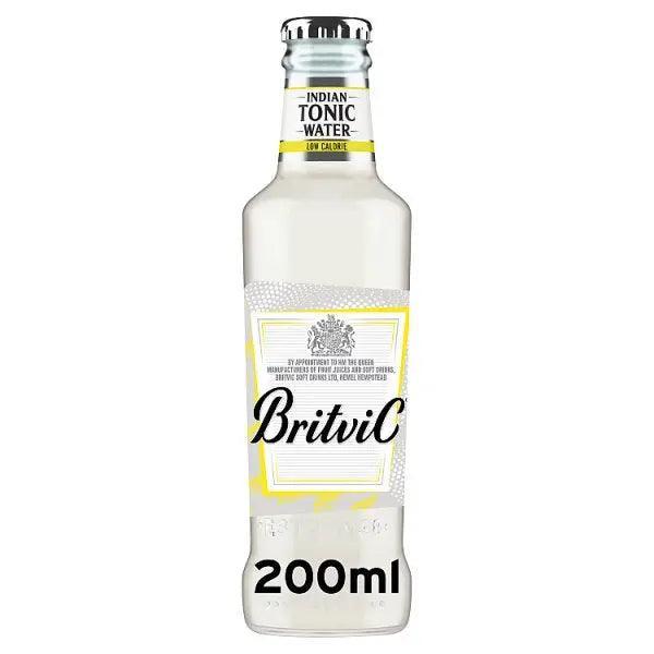 Britvic Indian Tonic Water Low Calorie Bottles 24 x 200ml (Case of 24) - Honesty Sales