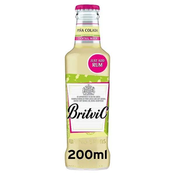 Britvic Piña Colada Non-Alcoholic Cocktail Mixer 200ml (Case of 24) - Honesty Sales