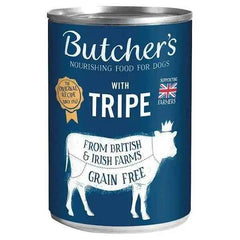 Butcher's Tripe Wet Dog Food Tin 400g (Case of 12) - Honesty Sales