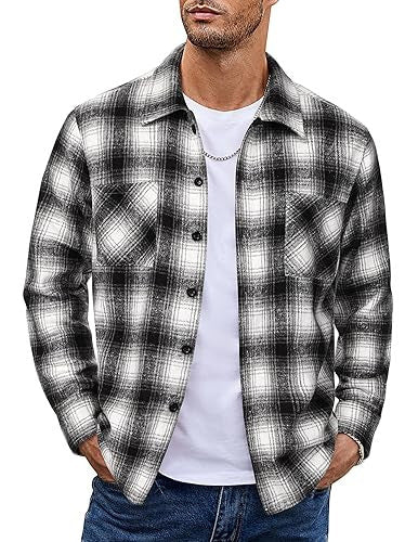Button Up Casual Retro AutumnWinter Mens Shirt - Honesty Sales