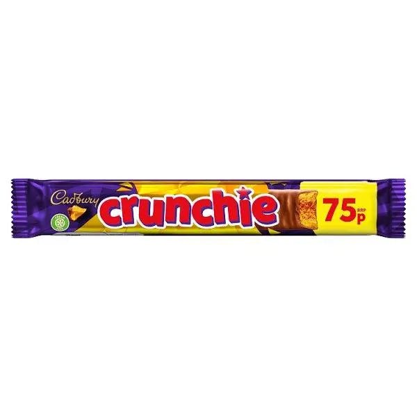 Cadbury Crunchie Chocolate Bar 75p PMP 40g (Case of 48) - Honesty Sales