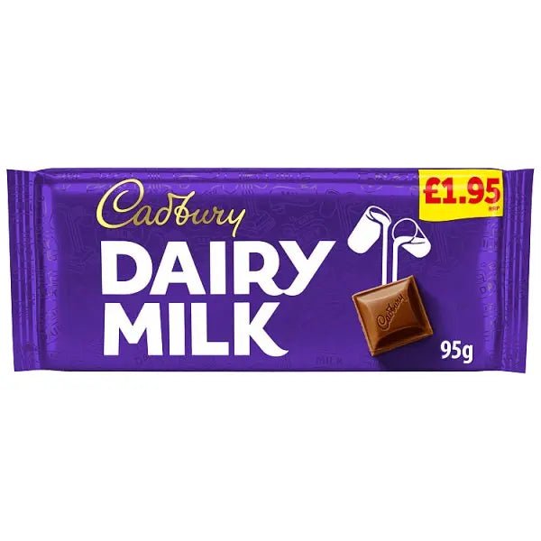 Cadbury Dairy Milk Chocolate Bar 95g (Case of 22) - Honesty Sales