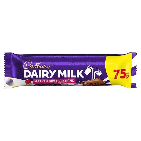 Cadbury Dairy Milk Jelly Popping Candy 47g (Case of 24) - Honesty Sales