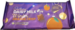 Cadbury Dairy Milk Winter Orange Crisp Chocolate Bar 360g (Case of 13) - Honesty Sales