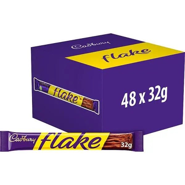 Cadbury Flake Chocolate Bar 32g (Case of 48) - Honesty Sales