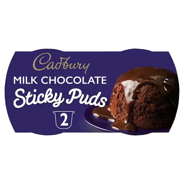 Cadbury Milk Chocolate Sponge Pudding Desserts 2x95g (Case of 4) - Honesty Sales