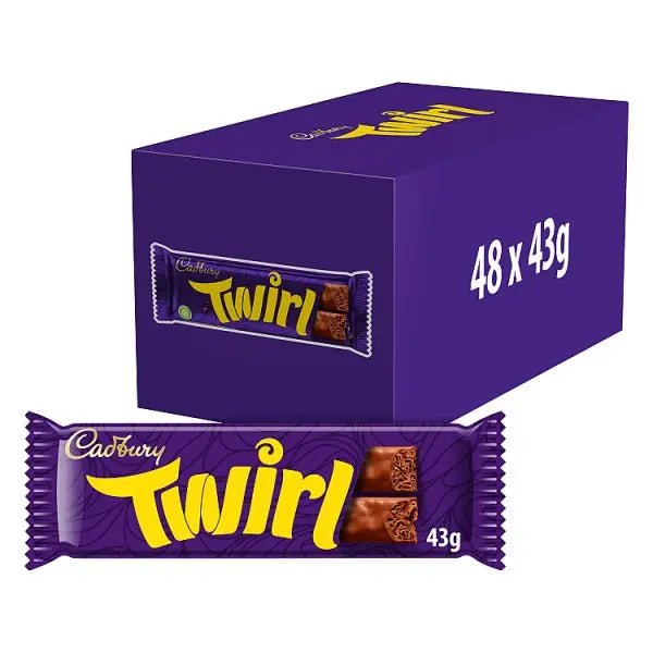 Cadbury Twirl Chocolate Bar 43g (Case of 48) - Honesty Sales