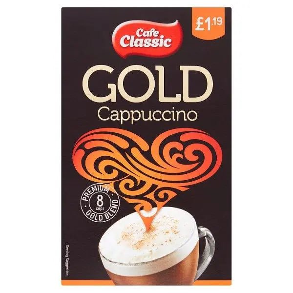 Cafe Classic Gold Cappuccino 8 x 14g (112g) (Case of 8) - Honesty Sales