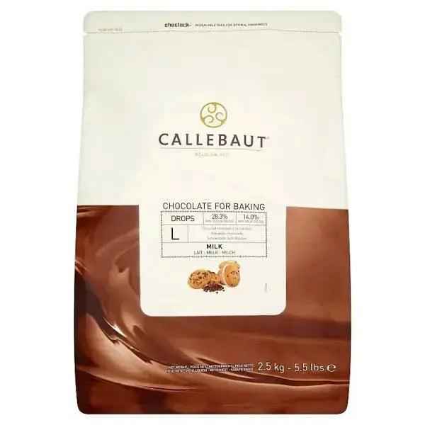 Callebaut Chocolate Drops for Baking Milk 2.5kg - Honesty Sales