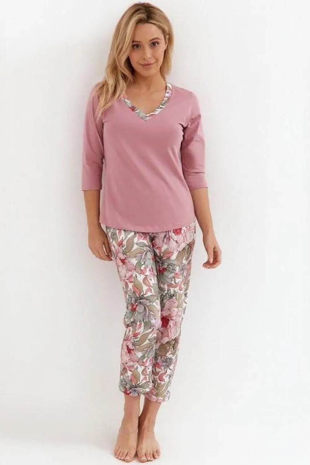 Cana soft - breathable fabric blouse and pants womens pajama - Honesty Sales